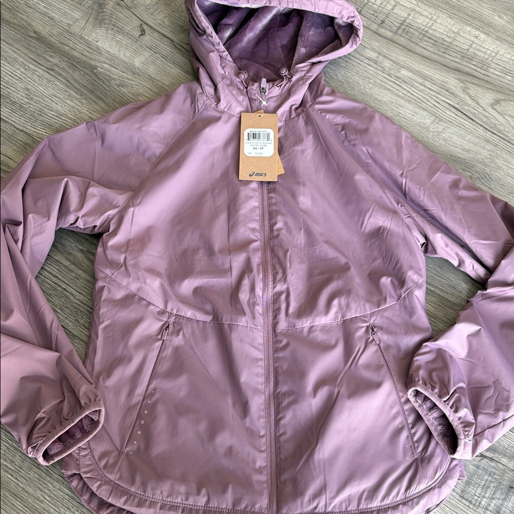 Asics Women’s Woven Jacket with Velboa Lined size XS NWT - Picture 2 of 12